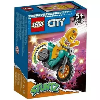 Конструктор LEGO City 60310 Трюковый мотоцикл с цыпленком