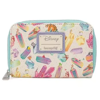 Кошелек Loungefly Disney Crystal Sidekicks AOP Zip Around Wallet