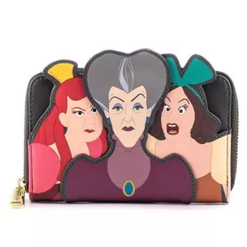 Кошелек Loungefly Disney Villains Scene Evil Stepmother And Step Sisters Zip Around Wallet
