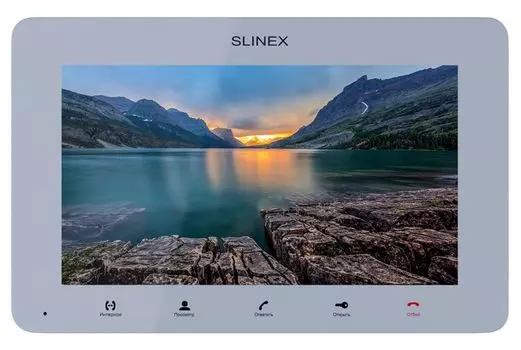 Видеодомофон Slinex SM-07MHD (серебро) 7” цветной TFT экран 16:9 разрешение экрана 1024600