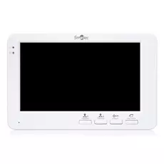 Видеодомофон Smartec ST-MS107-WT 7", 4-х проводная линия связи, поддержка 2-х панелей вызова, встроенный блок питания