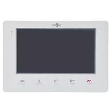 Видеодомофон Smartec ST-MS207M-WT 7", 4-х проводная линия связи, поддержка 2-х панелей вызова, поддержка 3 доп. мониторов, поддержка 2 доп. камер и ох