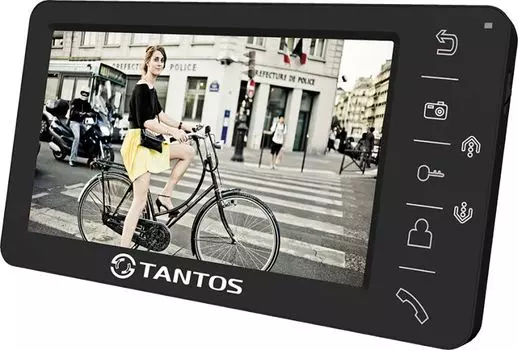 Видеодомофон Tantos Amelie - SD (Black) цветной, TFT LCD 7", PAL/NTSC, Hands-Free, запись фото при вызове, 2 панели