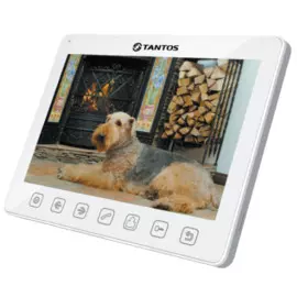 Видеодомофон Tantos Sherlock Vizit (белый) (УЦЕНЕННЫЙ) TFT LCD 10,1" 1024x768, PAL/NTSC, Hands-Free, 3 панели + 1 вход камеры + 1 вход адаптирован под