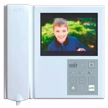 Видеодомофон VIZIT VIZIT-M405D5 2-х канальный цветной (CVBS, 5"), возможность подключения кнопки "звонок"