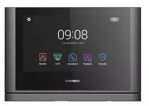 Видеодомофон COMMAX CDV-1024MA сенсорный экран 10.1" TFT LCD (1024х600); AHD 2Mp; до 2-х вызывных па