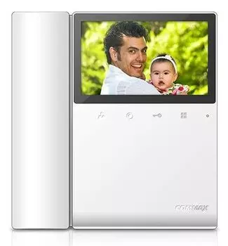 Видеодомофон COMMAX CDV-43K2 4,3", TFT LCD, PAL/NTSC, накладное крепление, подключение 2-х вызывных
