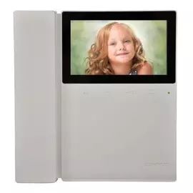 Видеодомофон COMMAX CDV-43K/VZ CDV43K, дополнительно вызов аудио/видео + 3-х вызывных блоков и 1-й камера наблюдения, AC 110-240В, цвет - белый