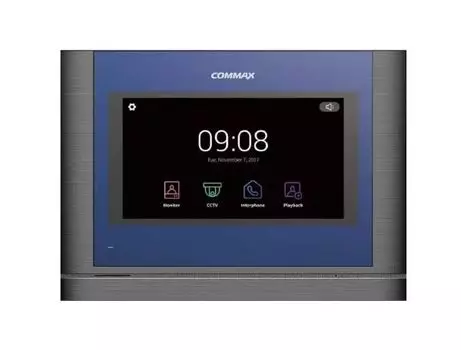 Видеодомофон COMMAX CDV-704MA ls цветной, 7", LCD TFT AHD с LED-подсветкой, 1024x600 пикселей, SD ка