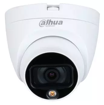 Видеокамера Dahua DH-HAC-HDW1209TLQP-A-LED-0280B-S2 уличная купольная Full-color Starlight 2Mп; CMOS