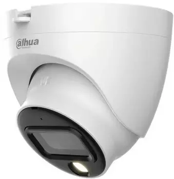 Видеокамера Dahua DH-HAC-HDW1239TLQP-A-LED-0280B-S2 уличная купольная Full-color Starlight 2Mп; 1/2.
