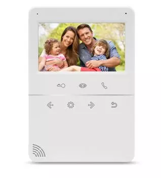 Видеодомофон AccordTec AT-VD 432C цветной 4-x проводный, 4,3" LCD TFT (480х272), подключение 2-х вызывных панелей и 2-х видеокамер