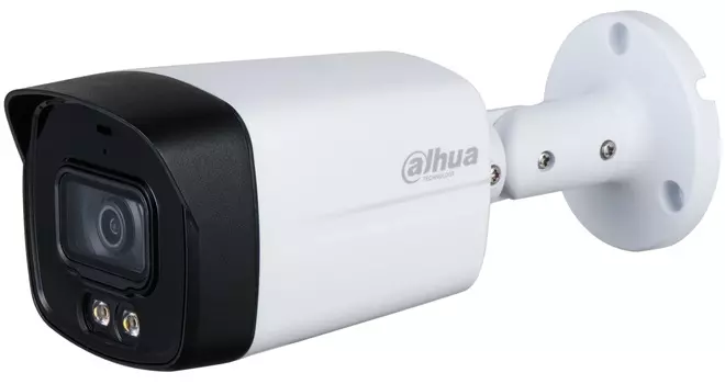 Видеокамера Dahua DH-HAC-HFW1239TLMP-A-LED-0280B-S3 уличная цилиндрическая HDCVI Full-color Starlight