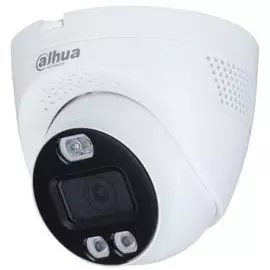 Видеокамера Dahua DH-HAC-ME1509TQP-PV-0280B уличная купольная HDCVI Full-color Starlight с активным сдерживанием 5Mп; 1/2.7” CMOS; объектив 2.8мм