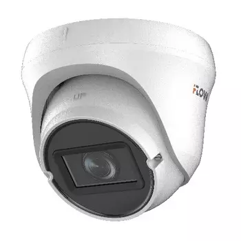 Видеокамера HD-TVI iFlow F-AC-2821Z(2.7-13.5mm) 2Мп уличная купольная с ИК-подсветкой до 40м, CMOS, вариообъектив 2.7-13.5мм, угол обзора 100° - 30°,