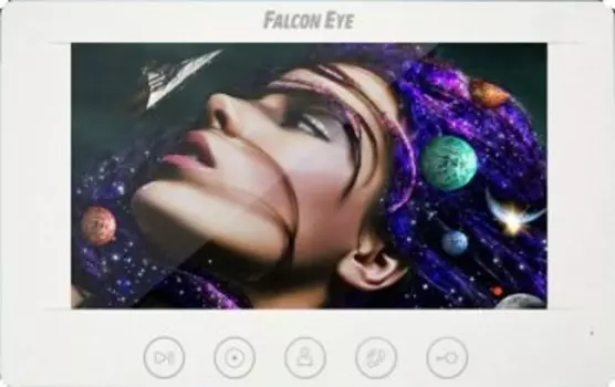 Видеодомофон Falcon Eye Cosmo - 4 цветной анаговый 7" handfree, встроенный коммутатор на 4 вызывные