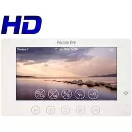 Видеодомофон Falcon Eye Cosmo HD Wi-Fi XL дисплей 7" TFT; поддержкой форматов AHD, CVI, TVI (1080р/720p) или CVBS; сенсорные кнопки; графическое меню