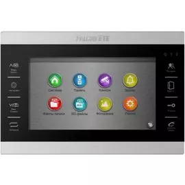 Видеодомофон Falcon Eye FE-70 ATLAS HD (Black) VZ MHD адаптированный для работы с координатными подъездными домофонами: дисплей 7" TFT; сенсорные кноп