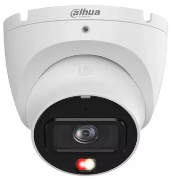 Видеокамера IP Dahua DH-IPC-HDW1839TP-A-IL-0360B-S6 уличная купольная с ИК-подсветкой до 30м и LED-подсветкой до 30м