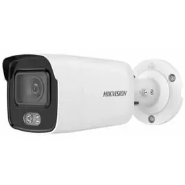 Видеокамера IP HIKVISION DS-2CD2027G2-LU(C)(2.8mm) 2Мп уличная цилиндрическая с LED-подсветкой до 40