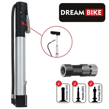 Насос телескопический dream bike, серый