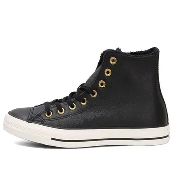 Кроссовки chuck taylor all star 'black leather gold' Converse, черный