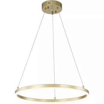 Подвесная люстра (+ночной режим) с пультом Escada Void 10254/1LED 43W Gold APP (Умный дом) кольцо