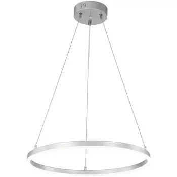 Подвесная люстра (+ночной режим) с пультом Escada Void 10254/1LED 43W Silver APP (Умный дом) кольцо