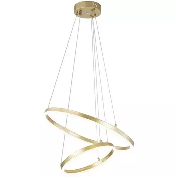 Подвесная люстра (+ночной режим) с пультом Escada Void 10254/2LED 66W Gold APP (Умный дом)