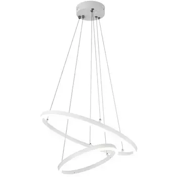 Подвесная люстра (+ночной режим) с пультом Escada Void 10254/2LED 66W White APP (Умный дом)
