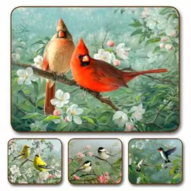 Набор подставок под посуду Jason Garden Birds 11,5x9,5 см, 6 шт