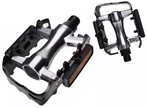 Педали для велосипеда VP-349A Alloy Pedal (MTB, XC, ATB. City) Silver/black(2000053530898)