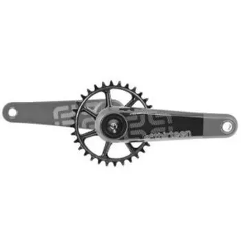 Шатуны велосипедные E Thirteen TRS Race Carbon Cranks, 170x73mm, Black, CS4TRA-107