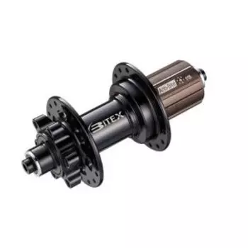 Втулка Bitex для GRAVEL/MTB со стальным барабаном Shimano, задняя, под сквозную ось 12 мм, BX201R28H-12-142BK_STHG