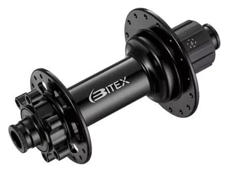 Втулка Bitex, для MTB, DH BOOST, задняя, под ось 12x150мм, 32 спицы, 6 болтов, BX215R32H-12-150STBK_STHG