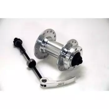 Втулка велосипедная JOY TECH, передняя, серебристая, 14G*32H silver, JY-D041DSE DISC