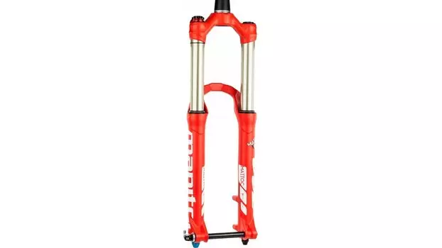 Вилка велосипедная Manitou Mattoc PRO, 26, 160mm, 1-1/8 - 1.5, TPR CM, QR15, AM, красная, 191-30382-A003