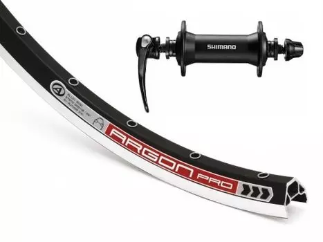 Колесо велосипедное 26, перед 32H, Author Argon Pro, Alivio T4000, V-brake, VAM26ARPR32T4000F