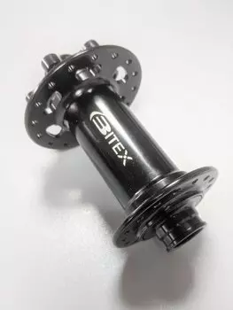 Втулка велосипедная Bitex BX211F15-110 BOOST, MTB, передняя, под ось 15 мм, ширина 110 мм, чёрный, BX211F15-110BK
