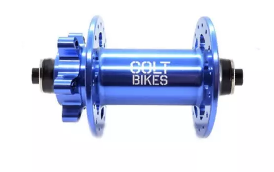 Втулка велосипедная Colt Bikes, передняя, 30 QR, 32h, синий, C-F30C