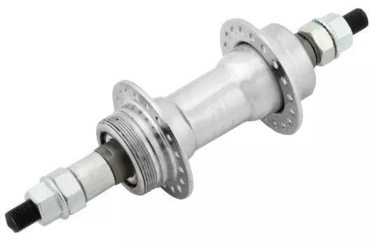 Втулка велосипедная JOY TECH JY-434, задняя, 36H, под гайки, под трещотку, 5-7скоростей, сталь, хромированная, 130042