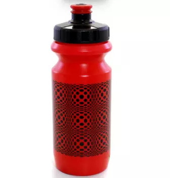 Фляга велосипедная Green Cycle DOT, 0.6 л, с большим соском, red nipple/ Black cap/ red bottle, 101782618172