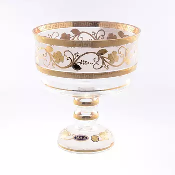 Конфетница белая bohemia star crystal 20 см (star crystal) прозрачный 20 см.