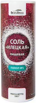 Соль ВкусВилл Илецкая №1 180г