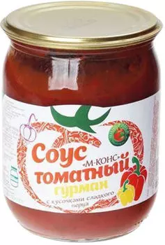 Соус М-Конс Томатный гурман с кусочками сладкого перца 500мл