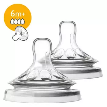 Соска Philips Avent Natural SCF044/27 быстрый поток 2шт