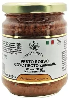 Соус Donna Sofia Песто красный 190г