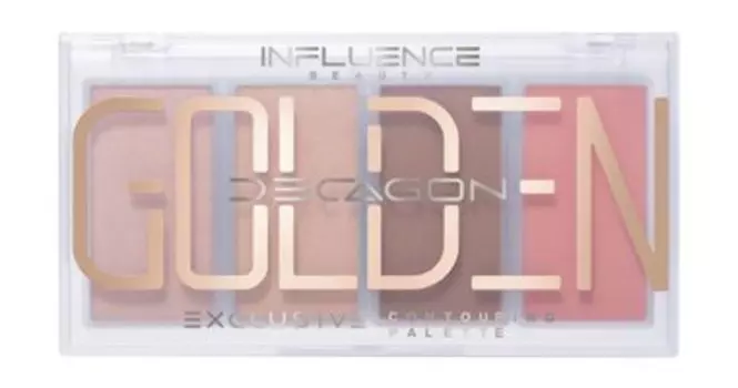 Палетка для контуринга лица Influence Beauty Golden Decagon Сontouring Palette Exclusive