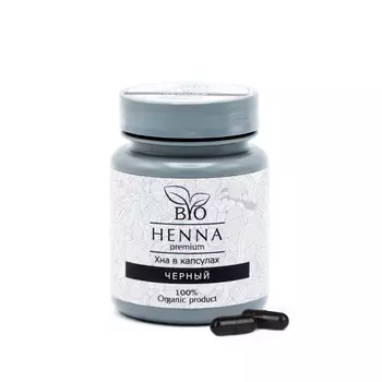 BIO HENNA PREMIUM Хна для бровей в капсулах, черная 30 шт