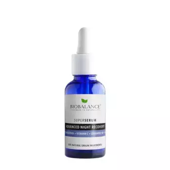 BIOBALANCE Сыворотка для лица с церамидами + ресвератролом / SUPER SERUM OVERNIGHT RECOVERY 30 мл